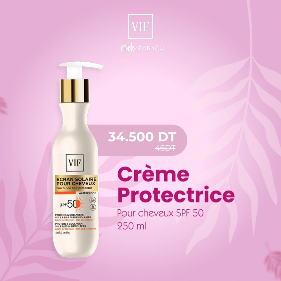 Crème protectrice pour cheveux SPF 50+ 250ml