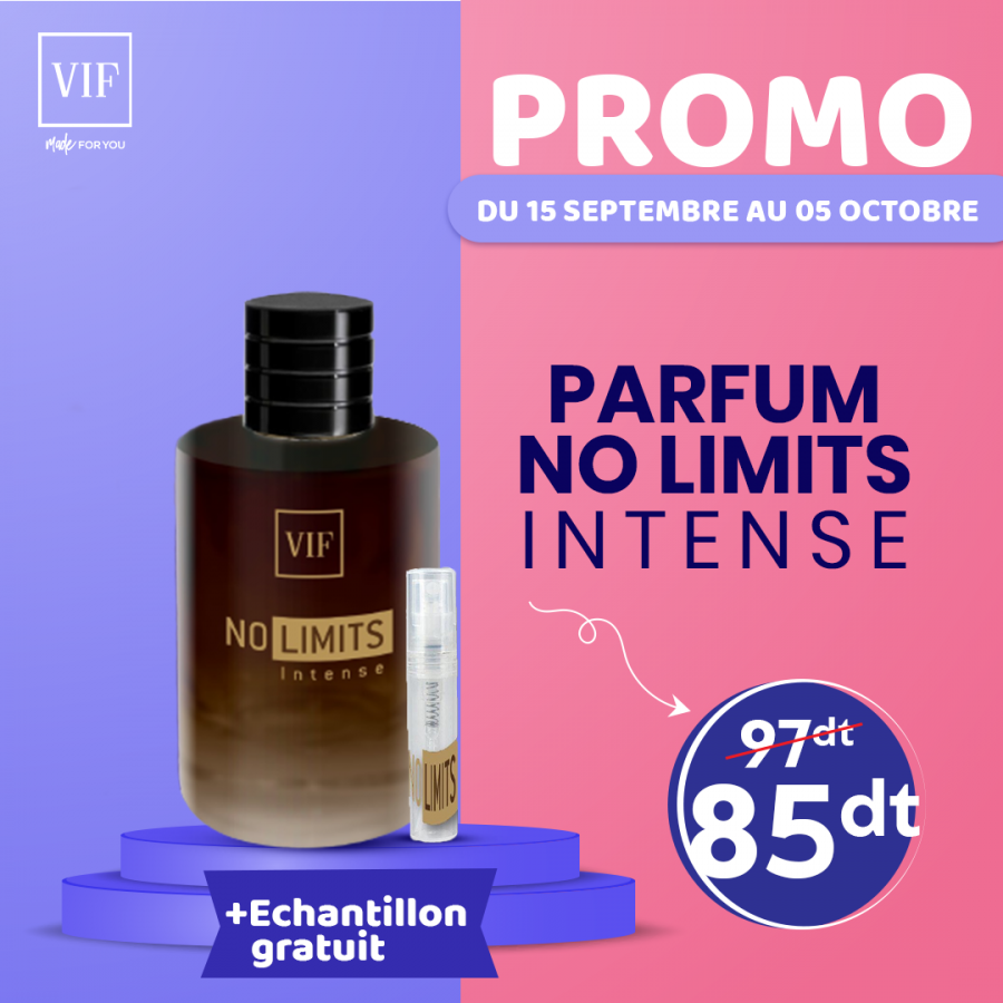Promo Parfum No Limits 100 ml avec Echantillon