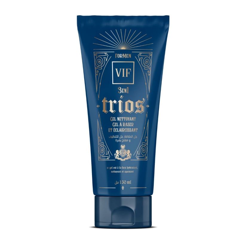 Gel Nettoyant. Gel à Raser Eclaircissant - TRIOS